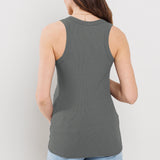 Ribbed Maternity Racerback Tank Top