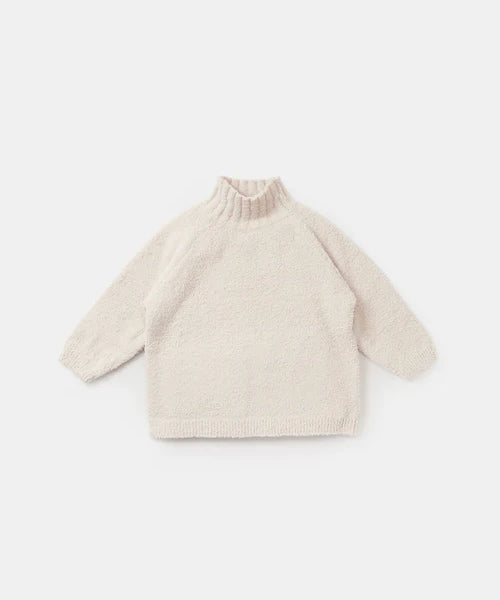 Boxy Mock Neck Sweater - Fuzzy