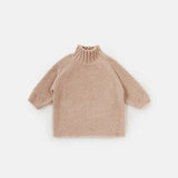 Boxy Mock Neck Sweater - Fuzzy