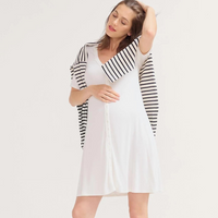 The Softest Rib Nursing Mini Dress