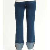 Maternity Roll Cuff Straight Leg Jean with Bellyband