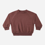 Pocket Sweatshirt Black Cherry