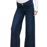 DL1961 Hepburn Wide Leg Maternity High Rise Ankle Jeans