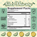 She's Thirsty Hydration Electrolyte Drink Mix Lemon Lime