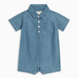 Ted Chambray Collared Romper