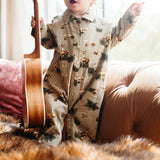 Forest Party Corduroy Snap Jumper