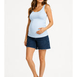5" Maternity Dad Jean Shorts with Bellyband
