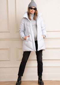 Adena Short Chevron Puffer Coat