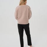 Elizabeth Under Belly Maternity Pants in All-Season Wool