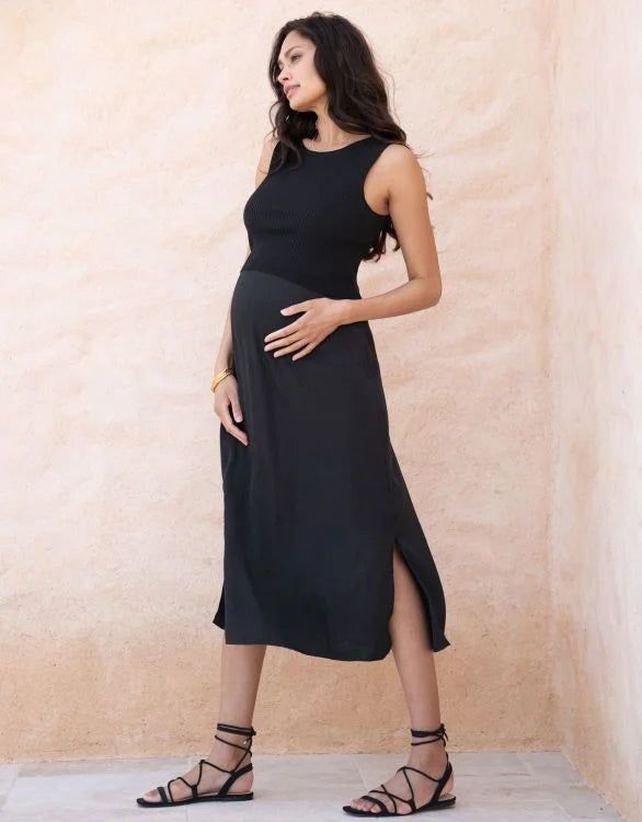 2-in-1 Maternity + Nursing Knit Top Dress
