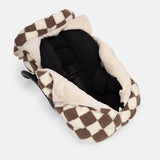 Car Seat Cocoon - Checker Berber