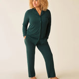 Clea Bamboo Classic Long Sleeve Maternity + Nursing Pajama