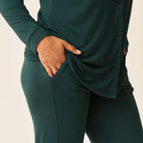 Clea Bamboo Classic Long Sleeve Maternity + Nursing Pajama