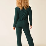 Clea Bamboo Classic Long Sleeve Maternity + Nursing Pajama