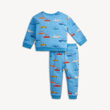 You Auto Know Blue French Terry Magnetic Sweatsuit With Back Pocket