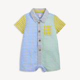 Magnetic Boys Collar Romper