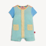 Colorblock Shell Aloe Modal Magnetic Romper