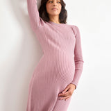 The Eliana Cotton Rib Sweater Dress