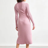 The Eliana Cotton Rib Sweater Dress