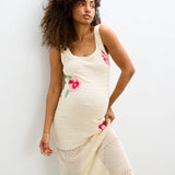 The Floral Crochet Dress