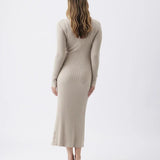 Eden Knit Nursing Dress, Stone