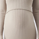 Eden Knit Nursing Dress, Stone