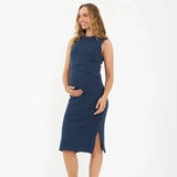 Layered Knit Nursing Dress