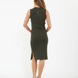 Layered Knit Nursing Dress