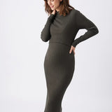 Nella Rib Nursing Knit Dress