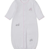 Safari Party White/Pink Convertible Gown