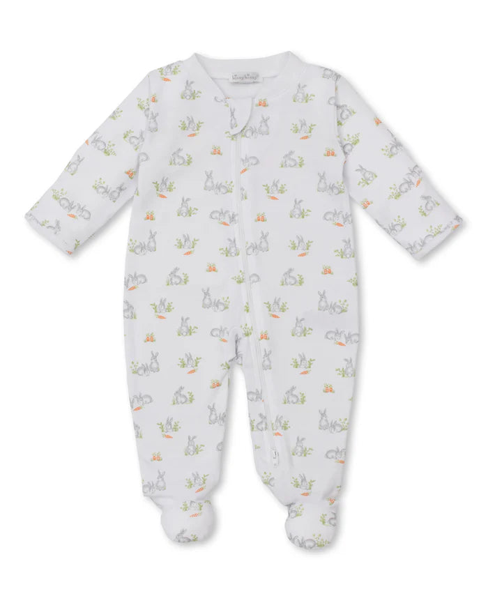 Baby Bunny Patch Zip Footie