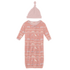 Print Layette Gown Converter + Single Knot Hat