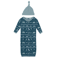 Print Layette Gown Converter + Single Knot Hat