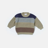 Boxy Sweater Color Block - Chunky