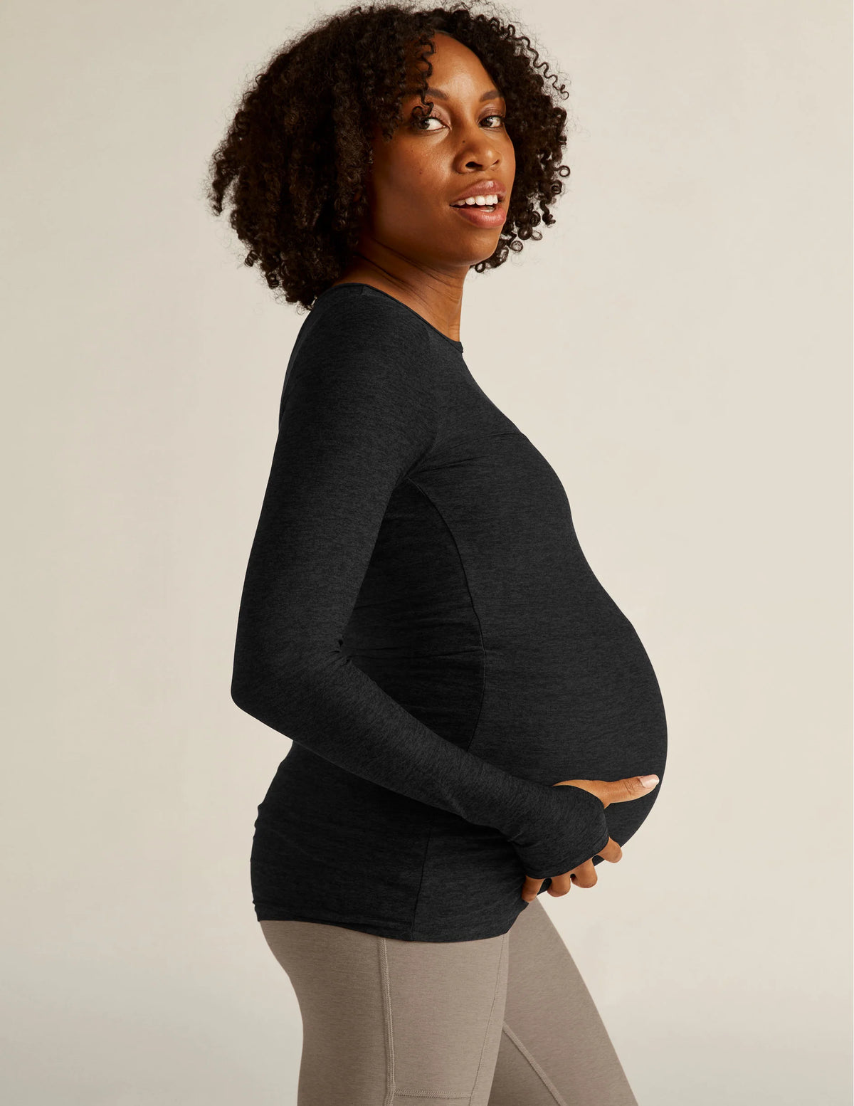 Featherweight Count On Me Maternity Crew Pullover