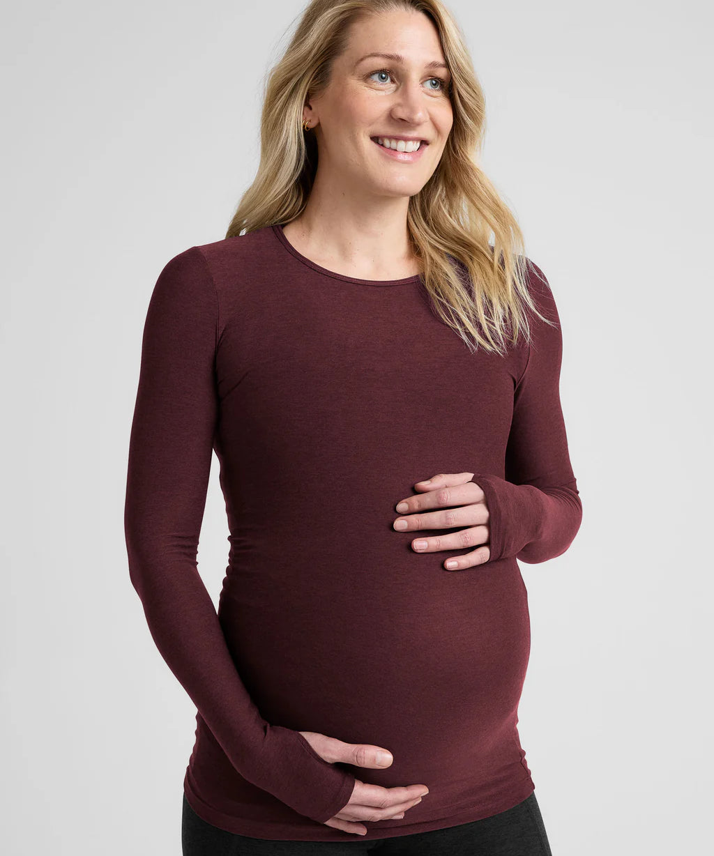 Featherweight Count On Me Maternity Crew Pullover
