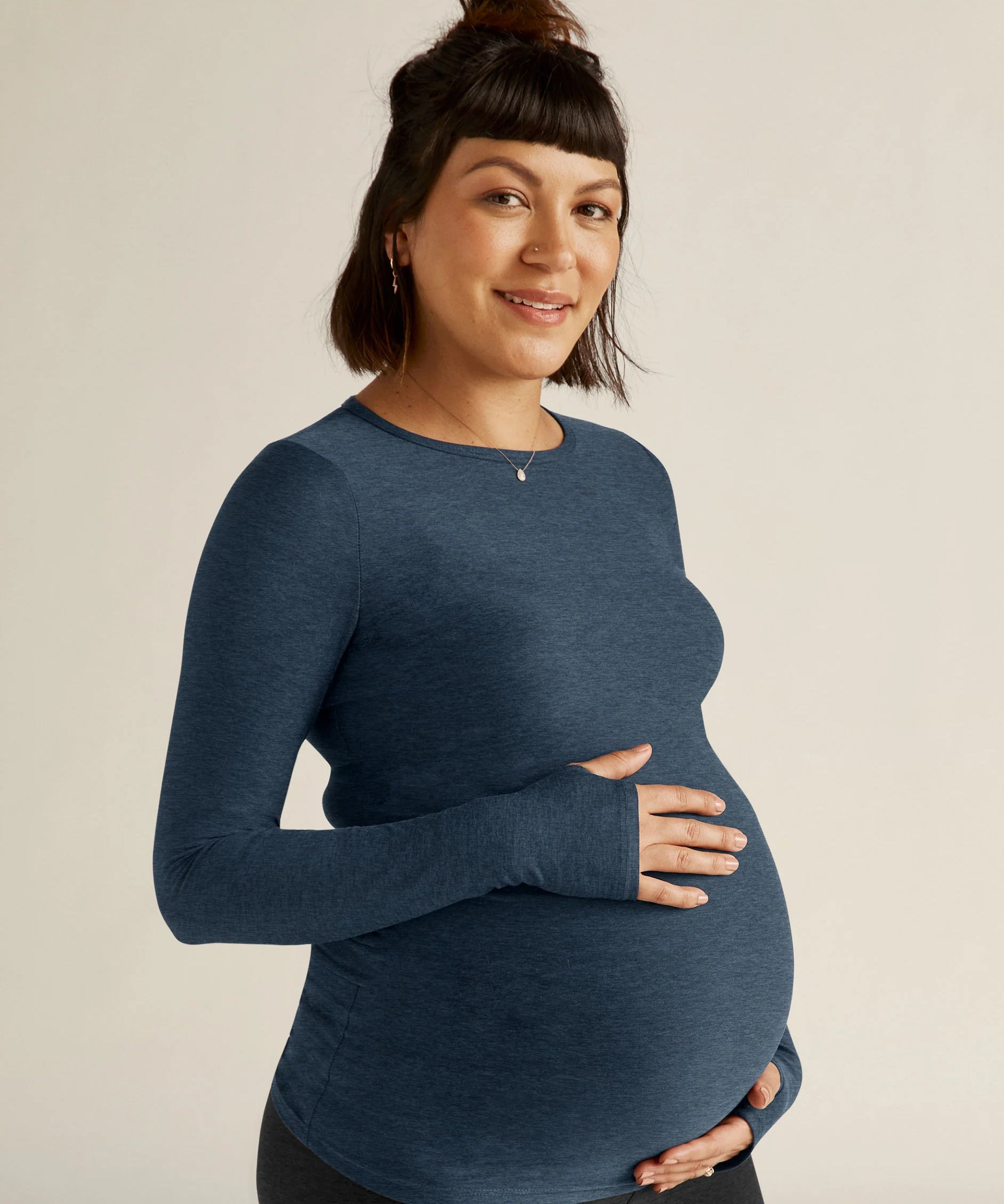 Featherweight Count On Me Maternity Crew Pullover