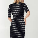 Louie Striped Knit Maternity + Mama Dress