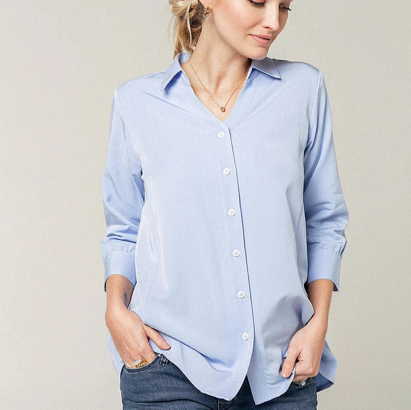 No-Gap Maternity Nursing Button Down Shirt