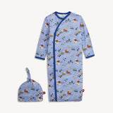 Farm To Cradle Modal Magnetic Gown + Hat Set