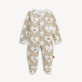 Animal Hearts Organic Cotton Magnetic Footie