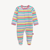 Pink Stripe CloudStretch™ Magnetic Footie