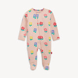 Pink Flower CloudStretch™ Magnetic Footie