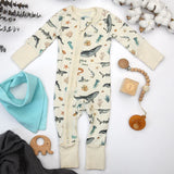 Organic Cotton Baby Pajamas 2-Way Zip Front Zipper Sleeper