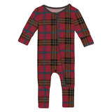 Print Convertible Coverall in Winter Lodge Plaid