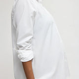 The Classic Button Down Poplin Maternity and Nursing Shirt