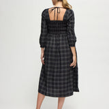 The Breeze Ruffle Sleeve Midi Maternity Dress