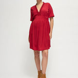 The V-Neck Vibe Mini Maternity Dress