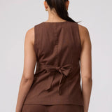 Della Linen Maternity Vest
