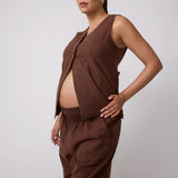 Della Linen Maternity Vest
